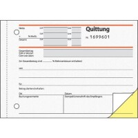Sigel SD121 Quittungsblock A6 quer sd / 2x 50Blatt 2