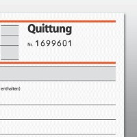 Sigel SD121 Quittungsblock A6 quer sd / 2x 50Blatt 3