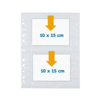 Herma 7586 Sichthülle Fotophan 10x15cm quer weiß 