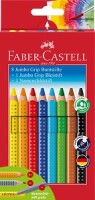 Faber-Castell 280921 Jumbo Grip Farbstifte / 8St. +...