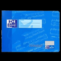 Oxford 100050394 Notenheft A5 ohne Hilfslinien quer / 8Blatt