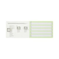 Oxford 100050100 Schreibheft A5 quer Lineatur 0 grün / 