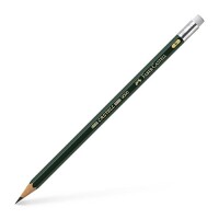 Faber-Castell 119201 Bleistift Castell 9000 mit Radierer - B