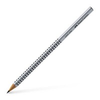 Faber-Castell 117002 Bleistift Grip 2001 silbergrau / 2B