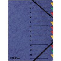 Pagna 24131-02 Ordnungsmappe A4 Easy Eckspanner 12teilig...