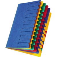 Pagna 24131-02 Ordnungsmappe A4 Easy Eckspanner 12teilig bla