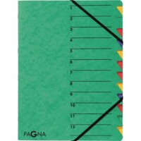 Pagna 24131-03 Ordnungsmappe A4 Easy Eckspanner 12teilig...