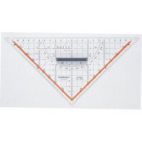 Rumold 1054 Zeichendreieck 25cm Acrylglas mit Griff...