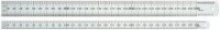 Rumold 323701 Lineal Edelstahl silber / 15cm
