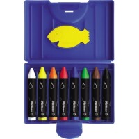 Pelikan 300008325 Wachsmalstifte rund wasservermalbar blau /