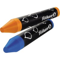 Pelikan 300008325 Wachsmalstifte rund wasservermalbar blau /