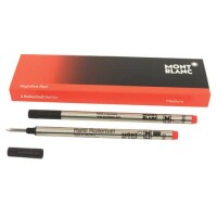 Montblanc 128234 Tintenrollerballmine rot M / 2St.