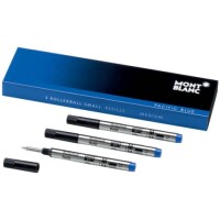 Montblanc 128241 Rollerballmine kurz M blau / 3St.