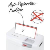 HSM 1046111 Aktenvernichter Shredstar X6pro P-5 weiß/s