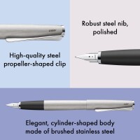 Lamy 1216447 Füllhalter Studio brushed (Modell 065) M (