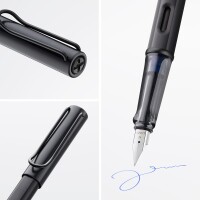 Lamy 1225277 Füllhalter AL-star black (Modell 071) EF-F