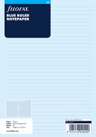 Filofax 343001 A5 Notizpapier liniert blau / 30 Blatt