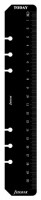 Filofax 343609 A5 Lineal f&uuml;r Organizer schwarz