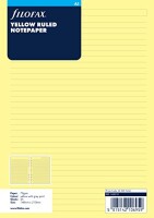 Filofax 343010 A5 Notizpapier liniert gelb / 25 Blatt
