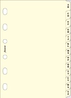 Filofax 211664 Pocket Register A-Z creme