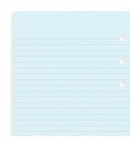Filofax 133001 Notizpapier Personal liniert blau / 30Blatt