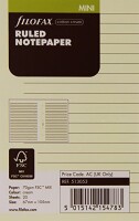 Filofax 513053 Mini Notizblätter liniert creme / 20 Bla