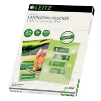Leitz 33818 Laminierfolien A4 80mic transparent / 100St. 2