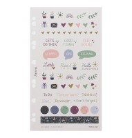 Filofax 132741 Organiser Stickers Garden für Personal/ 
