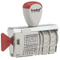 Trodat 54340 Wortbandstempel Classic 1117 mit Datum +...