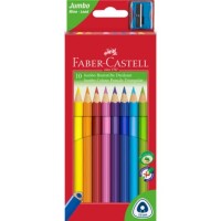 Faber-Castell 116510 Jumbo Farbstift dreikant sortiert /...
