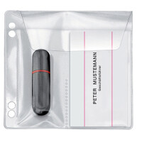 Veloflex 4377010 USB-Stick-H&uuml;lle 10x10cm PVC...