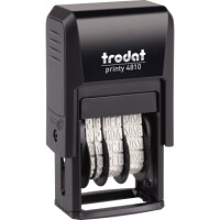 Trodat 70381 Printy Dater 4810 20x3,8mm grau/schwarz