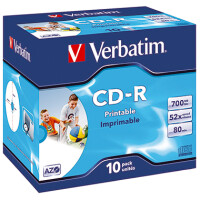 Verbatim 43325 CD-R 52x 700MB 80Min. / 10St.