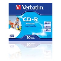 Verbatim 43325 CD-R 52x 700MB 80Min. / 10St. 2