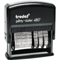 Trodat 4817 Wortbandstempel mit Datum und 12Texten...