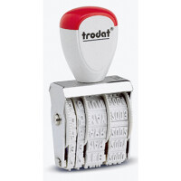 Trodat 54070 Datumstempel Classic 1000 20x3mm Monat...