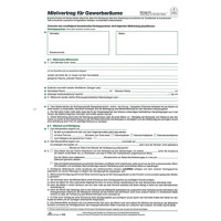 RNK 598 Mietvertrag Gewerberaum A4 / 5Blatt
