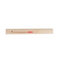 Brunnen 10-4974030 Holzlineal mit Metallkante 30cm