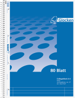 Glocken 50-67827 Collegeblock A4 Lineatur 27 liniert mit...