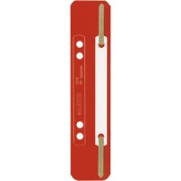 Leitz 3710-00-25 Heftstreifen kurz 35x158mm PP rot / 25St.
