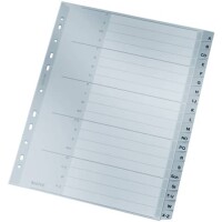 Leitz 1260-00-00 Register A-Z A4 20teilig PP grau