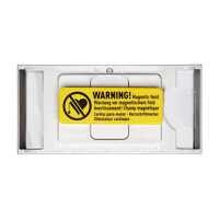 Durable 854223 Namensschilder Classic 34x75mm Magnet silber 