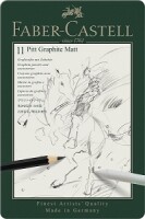 Faber-Castell 115220 Pitt Graphite Matt Set, 11er Metalletui