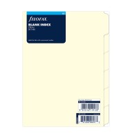 Filofax 341680 Register A5 cream 6-teilig blanco