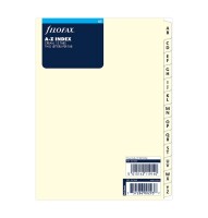 Filofax 341664 A5 Register A-Z 2Buchstaben cream / 13Tabs