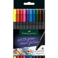 Faber-Castell 151610 Fineliner Finepen Grip sortiert / 10St.