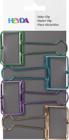Heyda 21-6266164 Deco-Clips 4Farben / 4St&uuml;ck