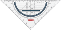 Brunnen 10-4975939 Geodreieck 16cm Colour Code mit Griff...