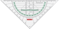 Brunnen 10-4975954 Geodreieck 16cm Colour Code mit Griff...