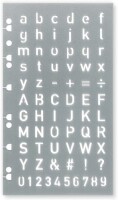Filofax 132857 Buchstabenschablone für P